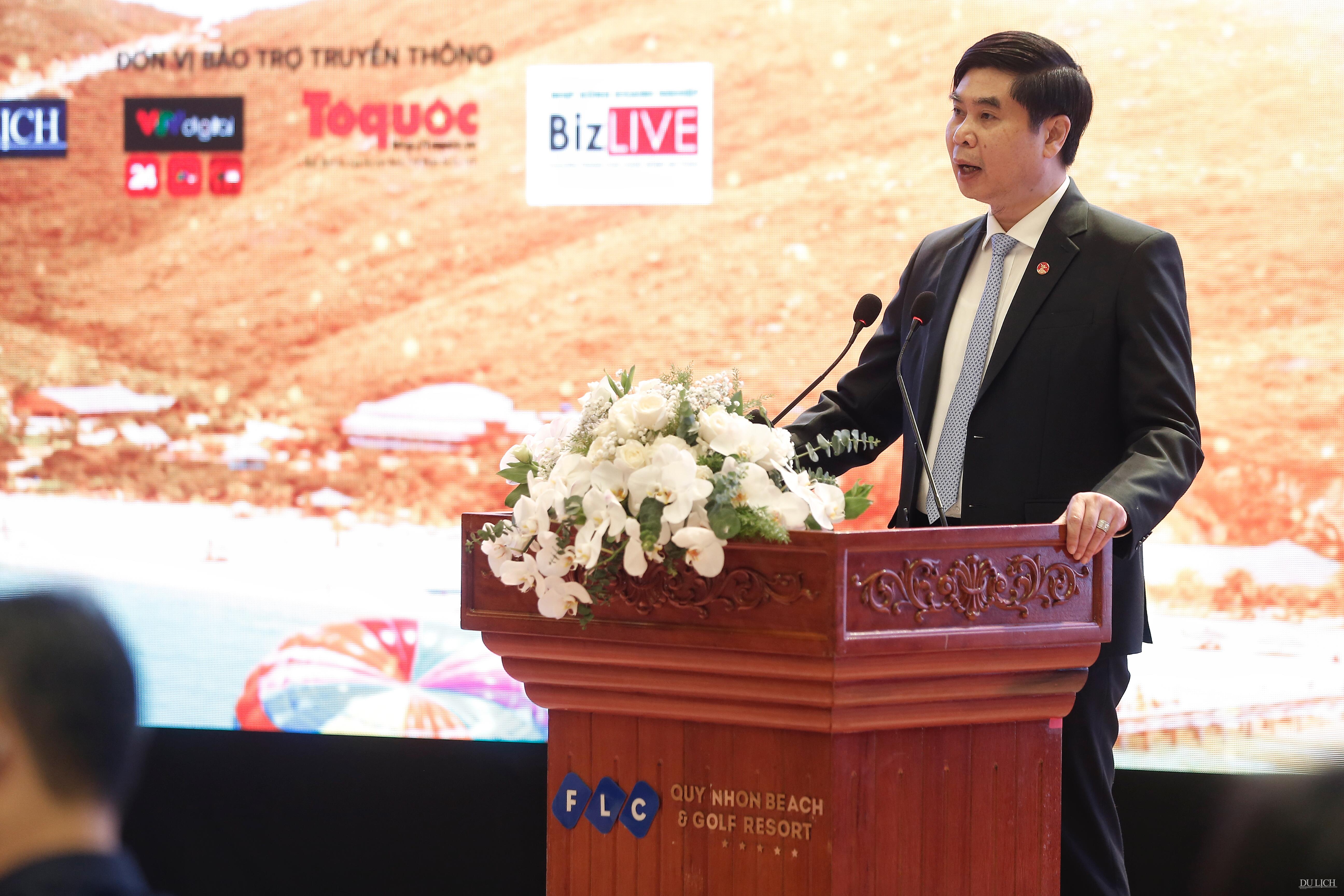 Ông Lâm Hải Giang - Phó Chủ tịch UBND tỉnh Bình Định phát biểu khai mạc tọa đàm